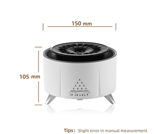 Altavoz de música Volcano Difusor Simular llama Humidificador de niebla ultrasónico Ruido blanco Difusor de aromaterapia Humidificador de fabricante de niebla - Product Image 6