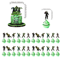 Superhéroe Hulk tema Fiesta decoración globos Banner pastel Topper Baby Shower para niños suministros de fiesta de cumpleaños juguetes regalos