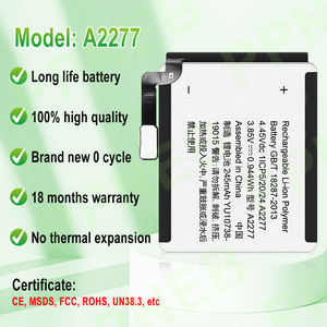 <span class=keywords><strong>แบ</strong></span><span class=keywords><strong>ต</strong></span>เตอรี่นาฬิกาแบบชาร์จไฟได้สำหรับ <span class=keywords><strong>Apple</strong></span> <span class=keywords><strong>Watch</strong></span> Series 5 40มม. A2277 245mAh <span class=keywords><strong>แบ</strong></span><span class=keywords><strong>ต</strong></span>เตอรี่ลิเธียมโพลิเมอร์มา<span class=keywords><strong>ต</strong></span>รฐาน CE FCC - Product Image 2