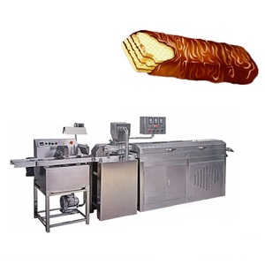 Giá Thấp Trung Quốc Bất Động Nhà Máy Mini Năng Lượng Thanh Sô Cô La Lớp Phủ Dòng Sô Cô La Nhỏ Enrobing Máy - Product Image 3