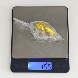 เหยื่อตก<span class=keywords><strong>ปลา</strong></span>แบบหินรูปทรง<span class=keywords><strong>ปลา</strong></span>คลาสสิค ขนาด 9.5 ซม./15.5 กรัม ของแท้จากโรงงาน ขายส่ง ตัวเหยื่อโปร่งใสยังไม่ได้ลงสี - Product Image 5