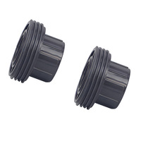 Raccord Union en PVC Foncé de 2 Pouces sur Mesure, Adaptateur à Encliquetage Robuste pour l'Irrigation, les Piscines et les Tuyaux d'Eau de Plomberie