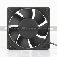 Delta 24V 48V DC 12V 0.90A AC EC 12038 120x120x38MM 12CM 3 fils Haut Volume d'air Violent Roulement à billes AFB1212VHE-A4U Ventilateur de refroidissement
