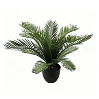 Grand palmier artificiel de 9,8 pieds, résistant aux UV, écologique, aspect naturel, décoratif pour l'extérieur, faux cocotier pour parcs à thème et hôtels