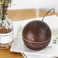 Mini humidificateur USB à grain de bois 2023, humidificateur d'air ultrasonique à brume fraîche, diffuseurs d'aromathérapie, humidificateur d'huile essentielle pour la maison