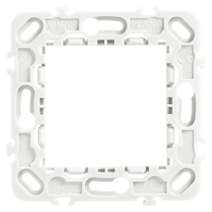 Vimar Plana Wall Plate 14603 Made In Italy <b>White</b> <b>Square</b> <b>Frame</b> For Electrical Outlet Cover - Product Image 1