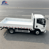 Camion plateau d'occasion Qingling I SUZU KV100 4x2, moteur diesel Euro 6, petit camion de livraison de marchandises pour l'exportation