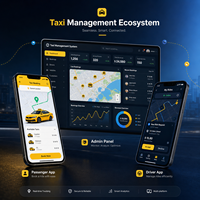 Aplicación de Taxi de Marca Blanca con Soporte para Gestión de Pasajeros, Conductores y Administración Trasera para IOS/Android/Web