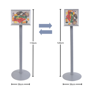 Espositore di Alta Gamma con Stelo Curvo Scultoreo e Pannello Frontale Completamente Regolabile per Spazi Interni - Product Image 3