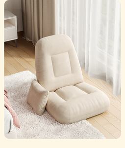 Portable Modern Fabric Lounger <b>Bean</b> <b>Bag</b> Sofa Chair Backrest Casual Floor <b>Seat</b> Removable Cover for Balcony Courtyard Park Use - Product Image 5