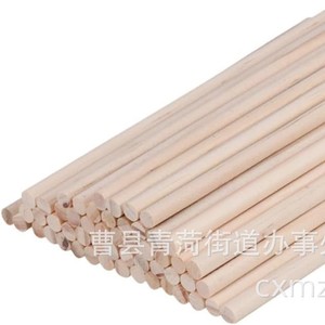 Bâtons ronds en bois, tiges en bois massif, différentes tailles pour travaux manuels, fournitures artisanales DIY - Product Image 2