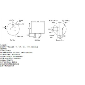 เซ็นเซอร์ตรวจจับก๊าซโฟโตอิออนไนเซชัน Pid 3.3V ตอบสนองภายใน 3 วินาที ตรวจจับก๊าซพิษ เครื่องตรวจจับ Voc จากสหรัฐอเมริกา - Product Image 1
