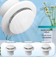 Diffuseur de ventilation d'air frais en plastique à design moderne et durable pour climatisation intérieure, à montage au plafond, pour usage hospitalier