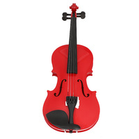 Wholesale Factory Made Solid Wood Polished Violin with Multi Colors Available, High Quality Musical Instrument for Practice