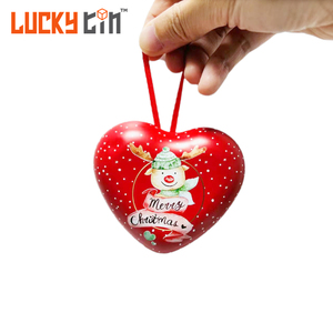 Wholesale Custom Tinplate Container Food Grade Small Metal Box Wedding Valentine Heart Shaped Tin Can For Chocolate Candy