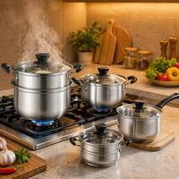 Batterie de cuisine 10 pièces pour soupes et casseroles, ustensiles de cuisine, ensemble d'articles de cuisson - Meilleures ventes