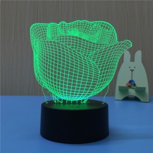 Lampu LED kustom untuk anak-anak, lampu malam Dekorasi Rumah anak-anak Natal, lampu meja akrilik Anime ilusi 3D kreatif foto kustom LED baru - Product Image 2