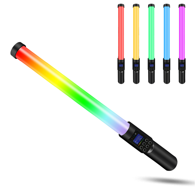 New Design RGBW Photography Lights Dimmable Handheld Video Tubes Light Tiktok YouTube Webcast Selfie Portable Photography Light