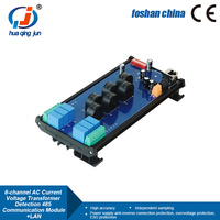 Module de détection de transformateur de courant et de tension LAN RS485 6 canaux Huaqingjun, module d'acquisition Modbus RTU TCP