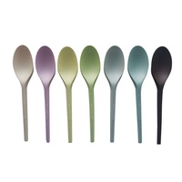 Cuillères à dessert jetables en CPLA sans plastique, compostables, biodégradables, pour fêtes et traiteurs, écologiques