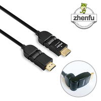 OEM ODM pour câble HDMI pour 4K/8K 19 broches plaqué or 180 degrés de rotation 2.1/2.0 HDTV Audio & Video 1m 2m 3m 5m longueurs disponibles