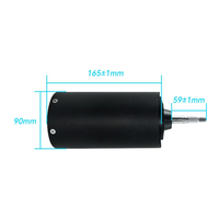 Moteur BLDC étanche haute puissance 8800W-20KW 90165 24S 360A à couple élevé pour E-Foil, Jet Surfboard, Karting, Bateau