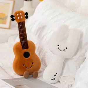 Cadeau pour enfant passionné de musique, décoration d'intérieur, jouet en peluche musical mignon, violon doux 30 cm, guitare, pipa, diapason, poupée en peluche instrument de musique - Product Image 6