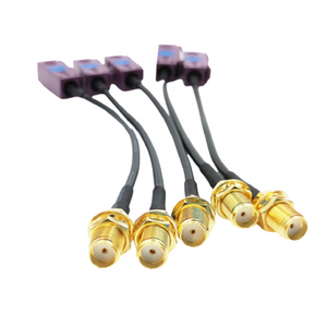 Cable Pigtail RG174 con Conector FAKRA SMB Código D para Antena JACK a SMA Hembra Bordeaux, Dispositivo RF Opcional - Product Image 2