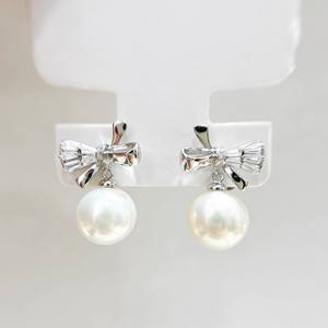 ต่างหูเงินแท้ S925 รุ่น 22627 พร้อมอุปกรณ์ DIY สำหรับประดับมุก ขนาด 9-13 มม. แบบกลม  ฐานเปล่าสำหรับต่างหูแบบผีเสื้อ  ขนาด 9-13 มม. สำหรับใส่ลูกปัดกลม - Product Image 3