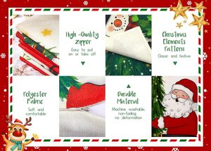 Fábrica al por mayor personalizado Juego <span class=keywords><strong>de</strong></span> 4 Feliz <span class=keywords><strong>Navidad</strong></span> Holly Jolly Santa Claus muñeco <span class=keywords><strong>de</strong></span> nieve cojín <span class=keywords><strong>funda</strong></span> <span class=keywords><strong>de</strong></span> almohada para sofá habitación cama - Product Image 4
