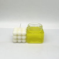 Offre Spéciale – Bocaux en Verre Carrés Filetés de Qualité Alimentaire (520ml, 380ml, 260ml) avec Couvercle à Vis pour Confitures, Miel et Stockage Domestique