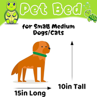 Lits pour animaux de compagnie respirants super doux et antidérapants lits pour chiens en forme de tortue pour chiens et chats de petite à moyenne taille