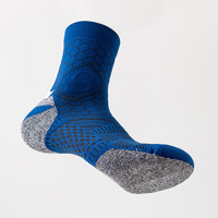 Chaussettes de sport professionnelles de badminton pour hommes, à semelle éponge, séchage rapide, antidérapantes, pour marathon, course à pied et cyclisme, vente en gros
