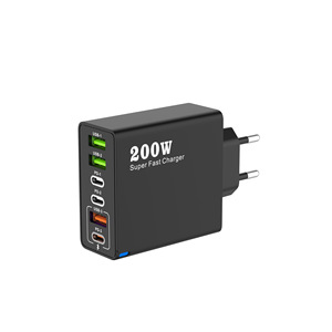 อะแดปเตอร์ชาร์จเร็ว 200W สำหรับโทรศัพท์มือถือ 3U+3C PD25W QC <span class=keywords><strong>3.0</strong></span> ชาร์จเร็ว USB C รองรับปลั๊ก US EU UK สำหรับ Apple Huawei Xiaomi OPPO Vivo Samsung - Product Image 1