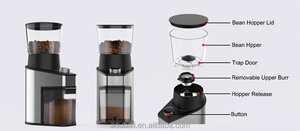 เครื่องบดกาแฟไฟฟ้าแบบกรวยสแตนเลส ความจุ 250 กรัม สำหรับใช้ในครัวเรือนแบบตุรกี <span class=keywords><strong>บด</strong></span>อัตโนมัติ พกพาสะดวก เหมาะสำหรับใช้ในโรงแรม - Product Image 5