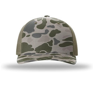 Ri 862 Camo Trucker Hats 5 Panel Curved Brim Malla transpirable Snapback Dad Cap Alta calidad Vietnam Gorras Gorra de béisbol - Product Image 2