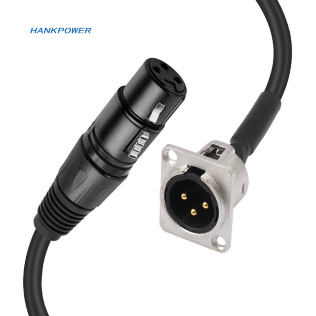 OEM Factory XLR Panel Mount Pass Through Connector XLR Male to Female Patch Cable for Microphone Audio Equipment 1m 2m 3m