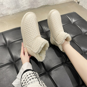 숙녀 플랫폼 신발 겨울 플러시 따뜻한 스노우 부츠 야외 여성 모피 발목 부츠 2021 - Product Image 6