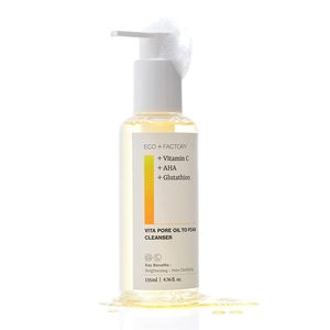 Ecofactory Corée Nettoyant 2-en-1 Huile et Mousse 20% Eau de Rose Bulgare Bio Collagène Haute Pureté Minimiseur de Pores - Product Image 1