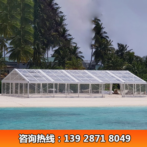 Tente de réception pour mariage, 300 personnes, structure en aluminium, toit en PVC, construction modulaire, quatre saisons, imperméable, transparente - Product Image 4