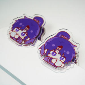 Cheap Wholesale Customized Transparent Acrylic Paper Clip Cute Cartoon Anime Inspired Crafts Business Gift