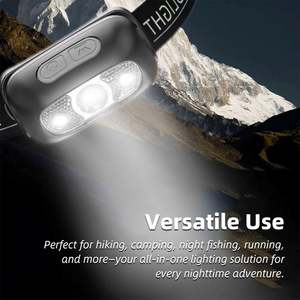 OEM 百宇恒热销防水动力感应头灯可充电，适合露营跑步 - Product Image 6