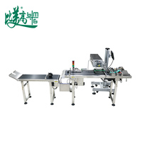 Machine de marquage laser UV à grande vitesse pour sacs d'emballage alimentaire en plastique, codage de la date de péremption et de la loterie avec double rejet de sacs