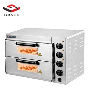 เตาอบพิซซ่าเชิงพาณิชย์แบบสองชั้นสองถาดไฟฟ้า - Product Image 4