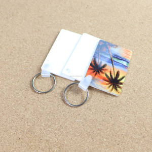 جهين للطباعة التسامي FRP البلاستيك سلاسل المفاتيح مستطيل فارغ 40x6 0 مللي متر حلقات المفاتيح حامل سلسلة مفاتيح - Product Image 3