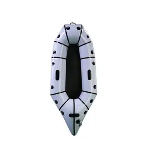 grey color Ultra-light Inflatable Packraft TPU Rowing Boat White Water Packraft