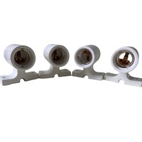 Douille chauffante en céramique E27 résistante aux hautes températures, entièrement en cuivre, 250V 4A, pour lampe chauffante à montage en surface pour reptiles