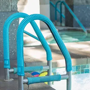 Comfort Cover 6 Foot Neopreno Zippered Hand Grip Rail Slip Cover Sleeve para piscinas en el suelo y sobre el suelo