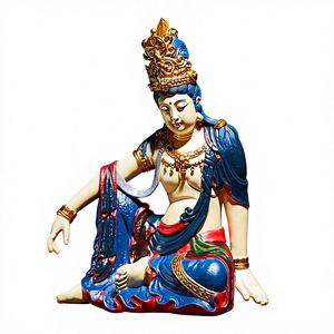 พระโพธิสัตว์<span class=keywords><strong>กวน</strong></span><span class=keywords><strong>อิ</strong></span><span class=keywords><strong>ม</strong></span>นั่งสมาธิ รูปปั้นพระพุทธรูปจีน งานฝีมือสไตล์เซน ของขวัญขึ้นบ้านใหม่ ตกแต่งห้องนั่งเล่น/ห้องน้ำชา - Product Image 1