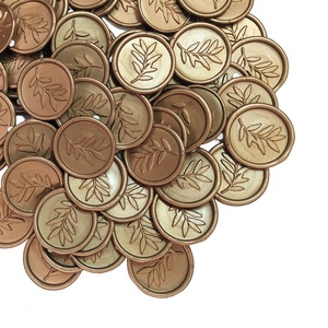 Sceau autocollant en feuille de cire auto-adhésive, étiquette auto-adhésive, pour sceau de cire, de couleur or, pour feuille de mariage - Product Image 1